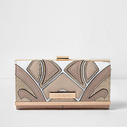 rose gold river island purse,jacques-vertuk Dresses Australia Beige cut about clip top purse Purses Bags / Purses women