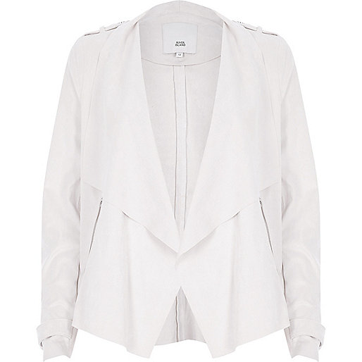 ladies white trainers river island,jacques-vertuk UK Sale Beige faux suede fallaway collar jacket women 704582