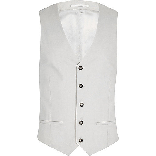 jacques-vertuk Beige linen vest 299307 men Suits