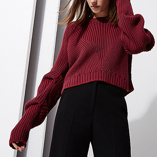 river island color block coat,jacques-vertuk Shop Locations Berry RI Studio rib knit ruched sleeve sweater Knitwear Sale women