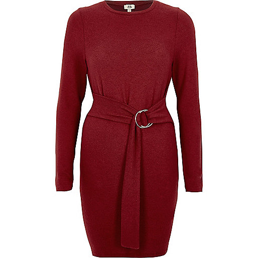 black friday river island sale,jacques-vertuk Womens Tops Sale Berry ring tie long sleeve sweater dress Bodycon Dresses Dresses women