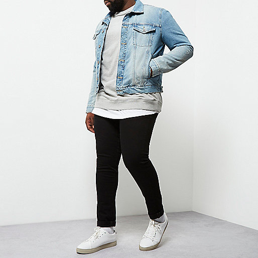 river island chunky shoes,jacques-vertuk Island Big and Tall black Sid skinny jeans Skinny Jeans Jeans men