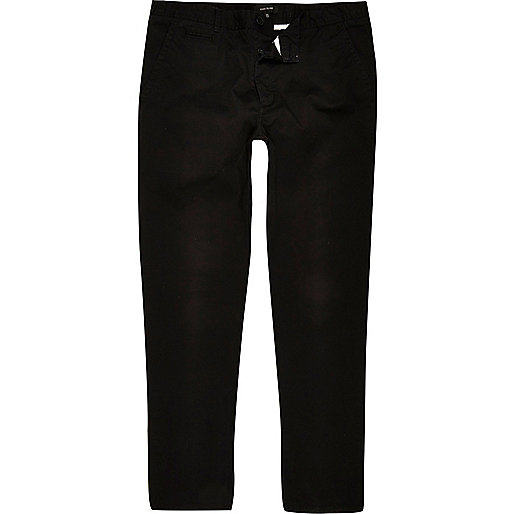 jacques-vertuk Big and Tall black skinny fit chinos 299888 men Trousers Chinos