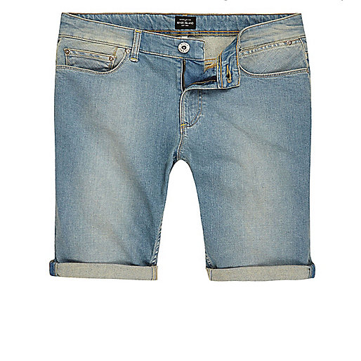 river island black kettle bag,jacques-vertuk South Africa Big and Tall blue faded slim fit denim shorts men 300511