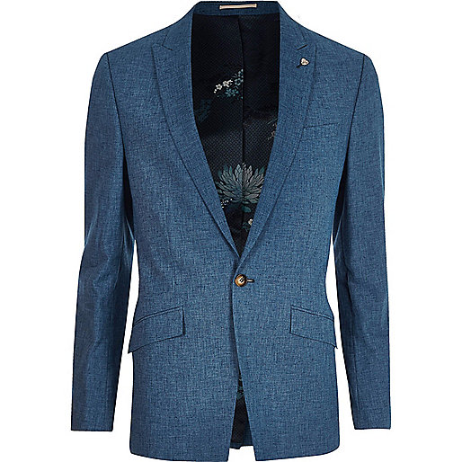 jacques-vertuk Big and Tall blue suit jacket 300982 men Suits Suit Jackets