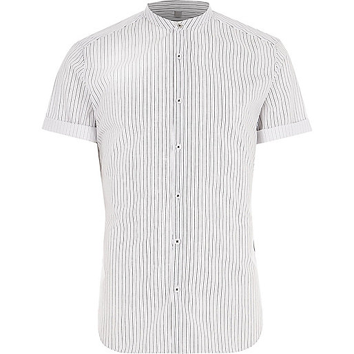 river island brown trousers,jacques-vertuk Petite Clothing Big and Tall cream stripe grandad shirt Short Sleeve Shirts Shirts men