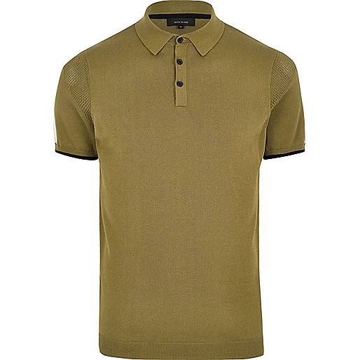 river island talbot green,jacques-vertuk Sale Big and Tall green mesh panel polo shirt men 300082