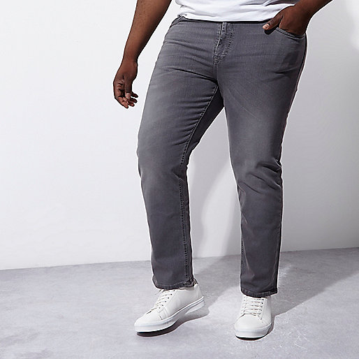 river island bags price,jacques-vertuk Online Big and Tall grey Dean straight leg jeans men 299826