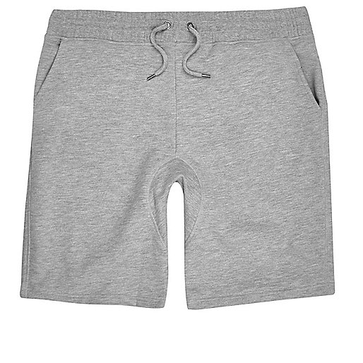 jacques-vertuk Big and Tall grey jersey shorts 301454 men Shorts Casual Shorts