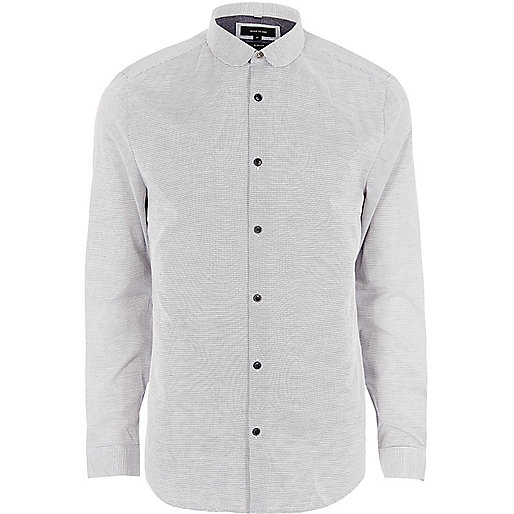 river island coats sale,jacques-vertuk Outlet Big and Tall grey slim fit penny collar shirt men 300389