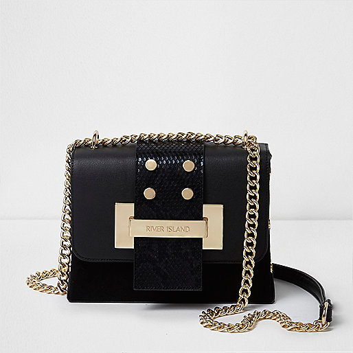 river island sale red dress,jacques-vertuk Stores Black and gold tone chain cross body bag women 708576