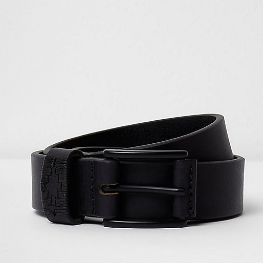 jacques-vertuk Black Aztec leather belt 300064 men Accessories Belts