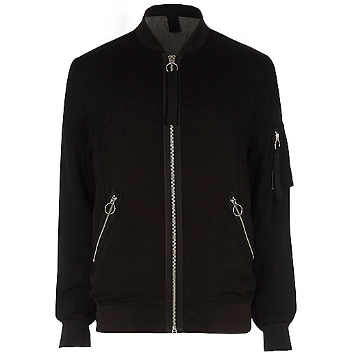 jacques-vertuk Black bomber jacket 300660 men Coats / Jackets