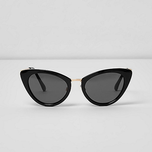 jacques-vertuk Black cat eye smoke lens sunglasses 707729 women Sunglasses Cat Eye Sunglasses