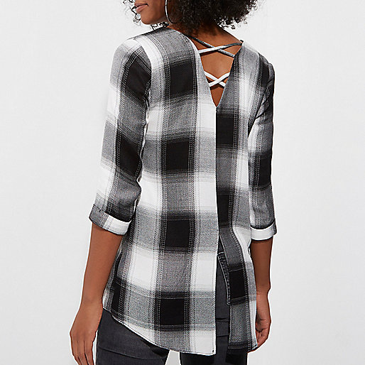 river island boucle bag,jacques-vertuk South Africa Black check cross back shirt women 706659