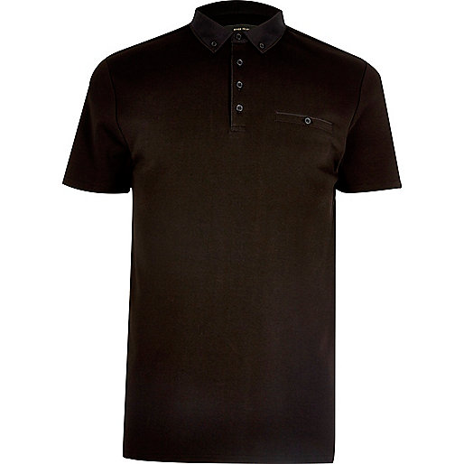 river island barbie,jacques-vertuk Stores Black chest pocket polo shirt men 298180