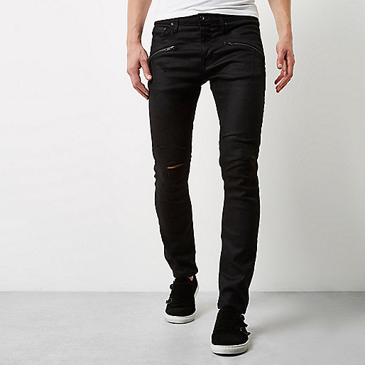 river island leopard sandals,jacques-vertuk Desktop Site Black coated Sid biker skinny jeans Jeans Sale men