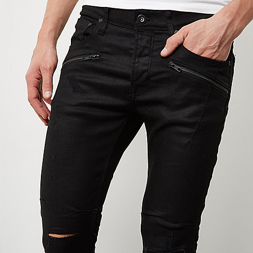 river island leopard sandals,jacques-vertuk Desktop Site Black coated Sid biker skinny jeans Jeans Sale men