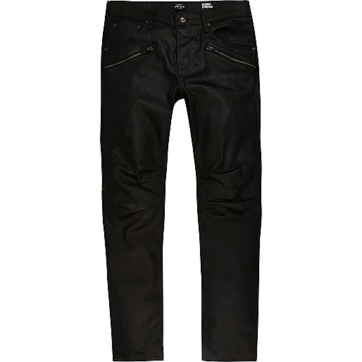 river island leopard sandals,jacques-vertuk Desktop Site Black coated Sid biker skinny jeans Jeans Sale men