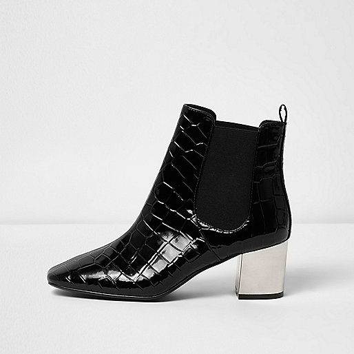 river island sparkle bag,jacques-vertuk Shoes Online Ireland Black crocodile effect chelsea boots Boots Shoes / Boots women