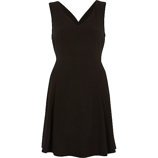 jacques-vertuk Black cross back skater dress 698069 women Dresses