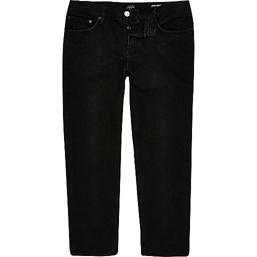 river island sutton,jacques-vertuk Stores Black Dean straight cropped jeans men 293626