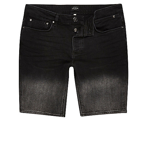 jacques-vertuk Black denim faded shorts 298659 men Shorts