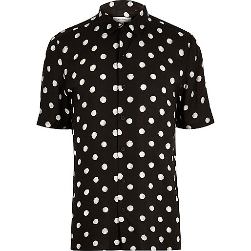 river island womens bags sale,New In At jacques-vertuk Black dotted short sleeve shirt Shirts Sale men