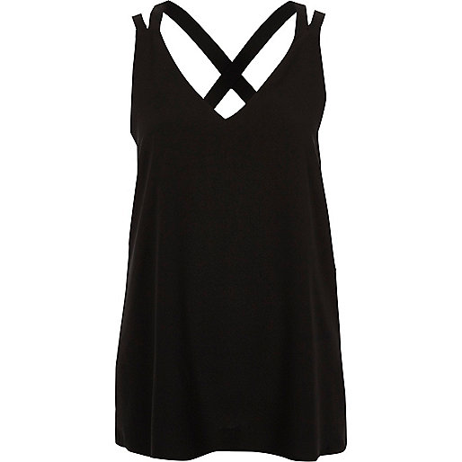 river island black suede boots,jacques-vertuk Online Shopping Uk Black double strap cross back tank Cami / Sleeveless Tops Tops women