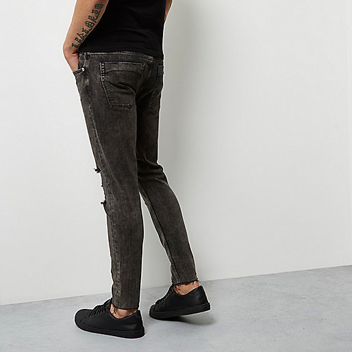 ladies bags river island sale,Women S Clothing jacques-vertuk Black faded raw hem Sid skinny jeans Jeans Sale men