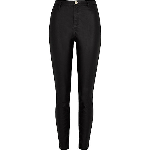 jacques-vertuk Black faux leather Molly skinny jeans 703684 women Trousers Skinny Trousers