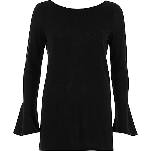 river island menswear sale,New At jacques-vertuk Black flared sleeve top Seasonal Offers Sale women