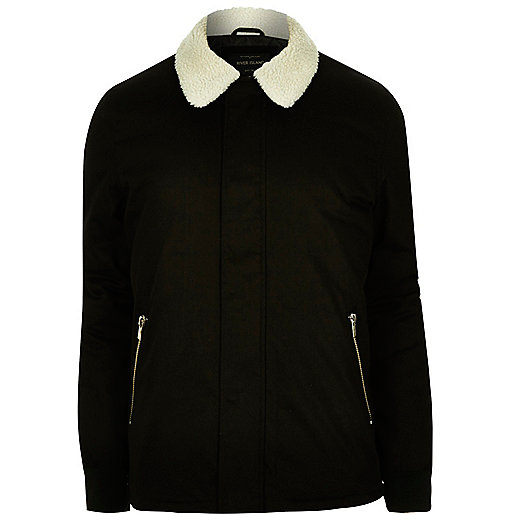 jacques-vertuk Black fleece jacket 291167 men Coats / Jackets