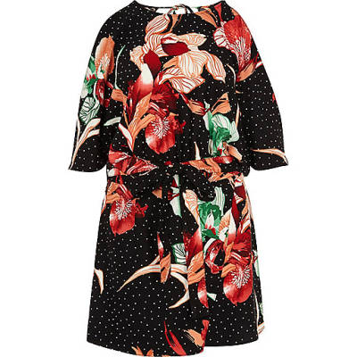 river island puffer bag,jacques-vertuk Online Black floral cold shoulder skort romper women 708609