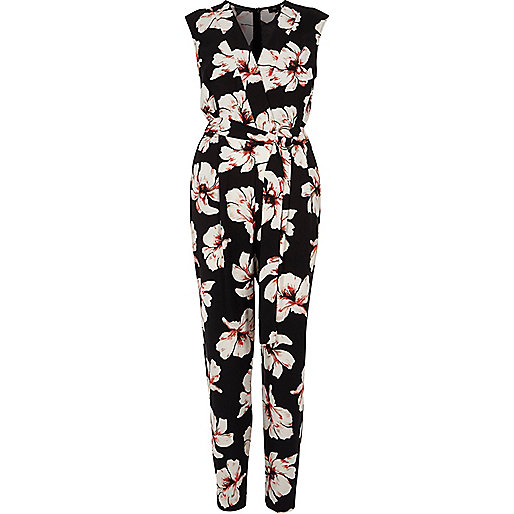 river island woven mule,jacques-vertuk Dresses Australia Black floral print sleeveless jumpsuit Jumpsuits Rompers / Jumpsuits women