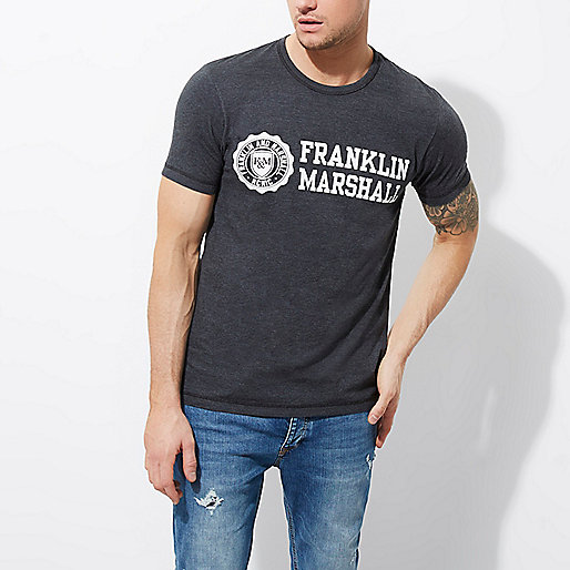 river island cross the body bag,jacques-vertuk Online Black Franklin & Marshall print T-shirt men 301113