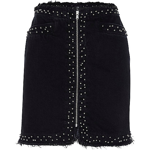 river island suede slouch bag,jacques-vertuk Clothing Store Black frayed studded zip front denim skirt Mini Skirts Skirts women