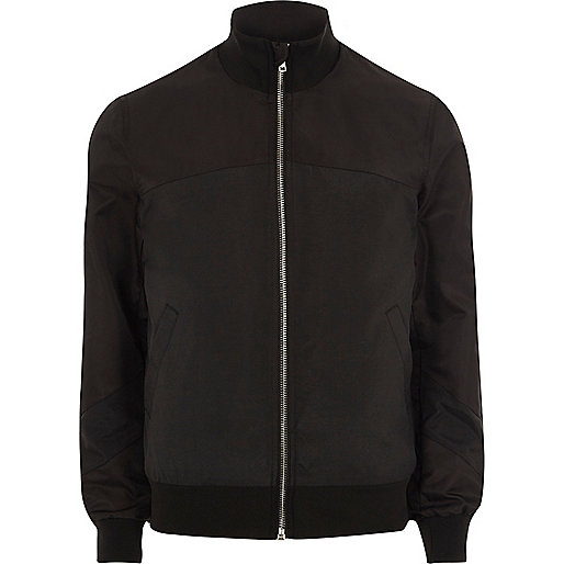 jacques-vertuk Black funnel neck bomber jacket 302569 men Coats / Jackets Jackets