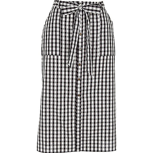 river island faux leather trench coat,jacques-vertuk Clothes Usa Black gingham button down midi skirt Skirts Sale women