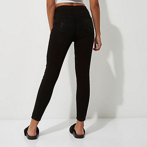 ladies river island sandals,jacques-vertuk Outlet Black Harper high waisted skinny jeans women 689853