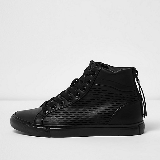 river island dressy tops,jacques-vertuk 16 Black heel zip hi top sneakers Sneakers Shoes / Boots men