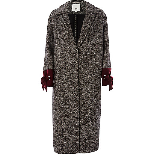 river island sale times,jacques-vertuk Sold Out Items Black herringbone check tie cuff coat Coats Coats / Jackets women