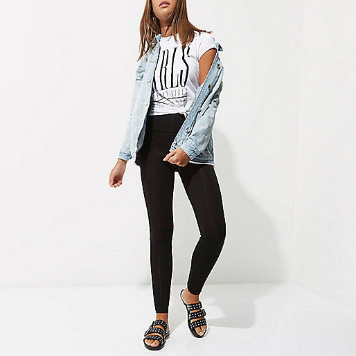 river island going out tops,jacques-vertuk UK Black high rise short leggings women 668755