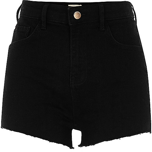 overcoat river island,jacques-vertuk Old Stock Black high waisted stretch hot pants Denim Shorts Shorts women