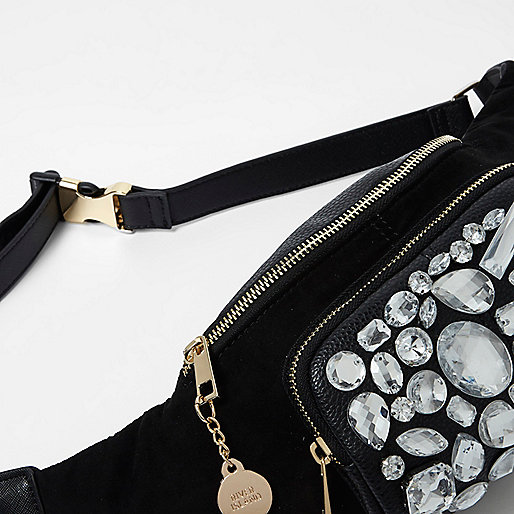 river island ripped denim jacket,jacques-vertuk Black Coat Black jewel embellished bumbag Bumbags Bags / Purses women