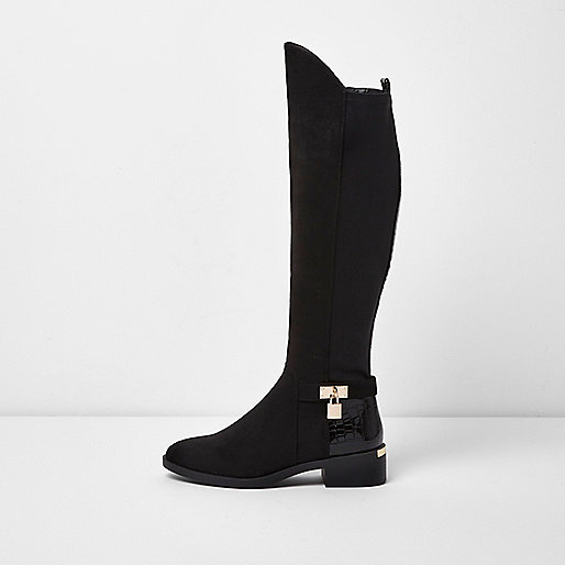 river island plus dresses,jacques-vertuk Stores Black knee high riding boots women 705100