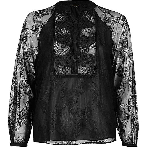 river island black quilted bag,jacques-vertuk UK Sale Black lace chiffon blouse women 695118