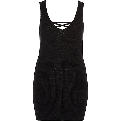 river island mens watches sale,jacques-vertuk Suede Dress Black lace-up back side spit knitted tank Knitwear Sale women