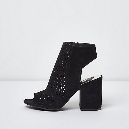 green river island purse,jacques-vertuk Outlet Black laser cut peep toe shoe boots Boots Shoes / Boots women