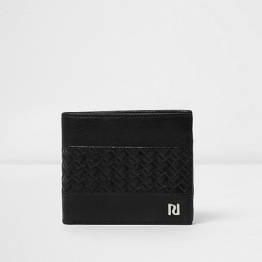 jacques-vertuk Black lattice textured wallet 299650 men Accessories Wallets